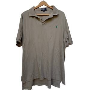 Polo Ralph Lauren Men’s Classic Fit Beige Cotton Polo Shirt XL